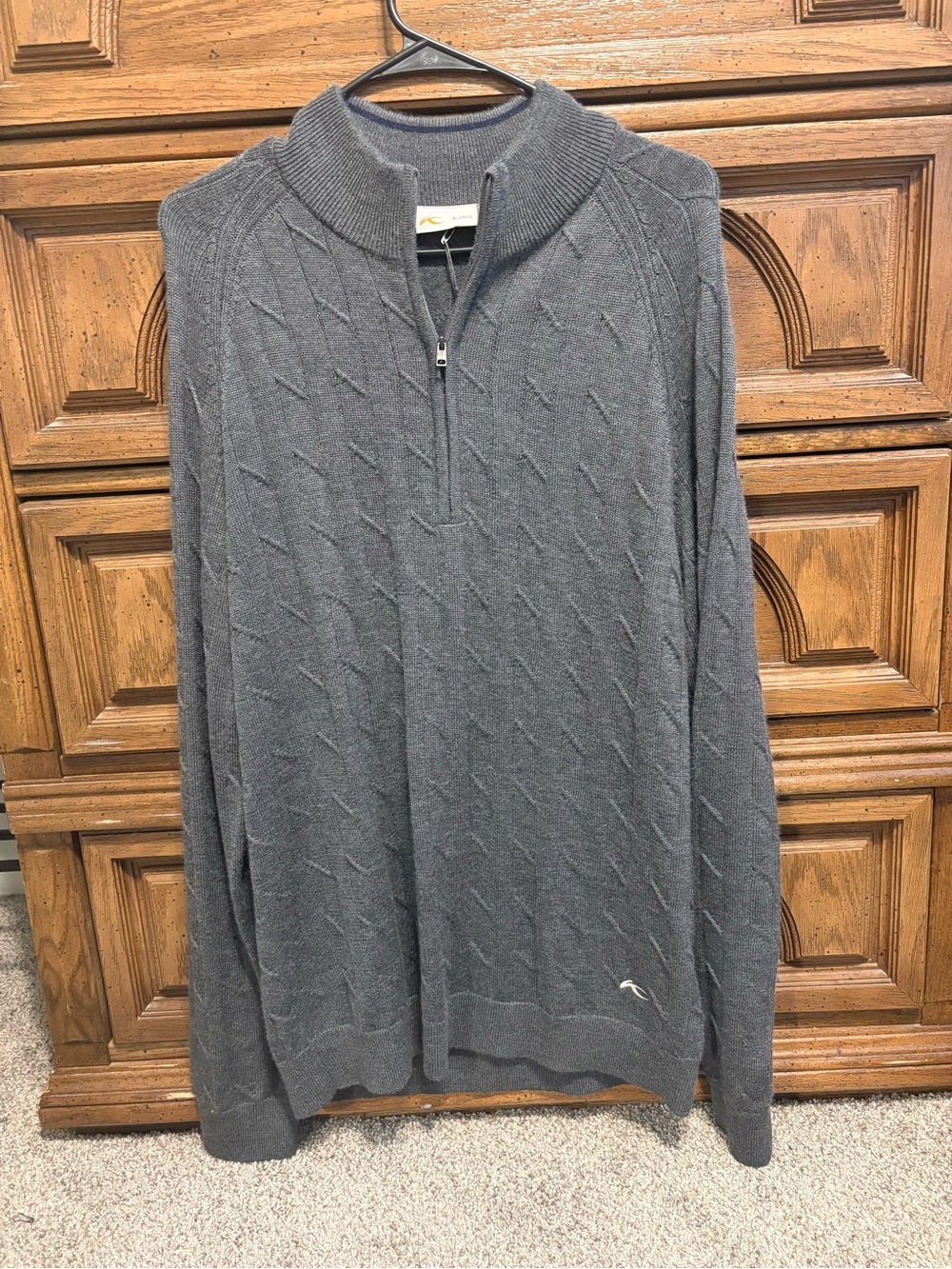 Men's KJUS Cashmere Luxe Half-zip in Gray
